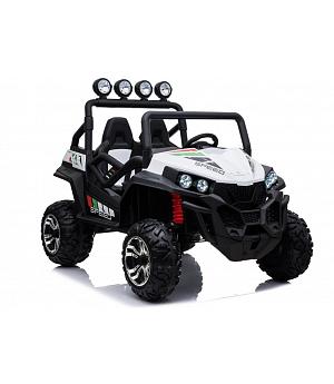 Coche eléctrico infantil Buggy RSX2,4WD, color blanco 4x4, mando RC - INDA718-LE-20313